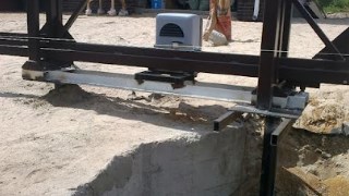 Купить сваи для ворот в Междуреченск. Заказать ворота на сваях под ключ от 21624 руб